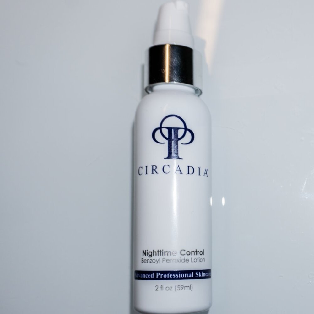 Circadia Nighttime Acne Control Benzoyl Peroxide Lotion 2oz Used 75% left No Box